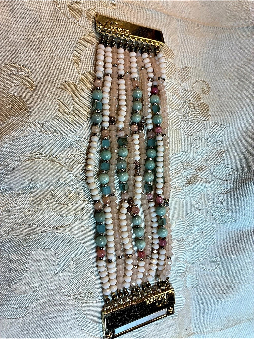 Nakamol Multistrand Beaded Bracelet magnetic closure